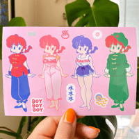 Image 2 of Ranma-Chan Outfits Sticker Sheet