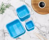 Silicone Snack / Dip Containers 3 pcs Baby Blue
