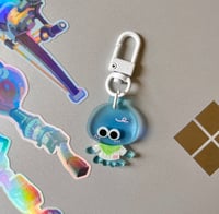 Image 1 of clear little jellyfish charm