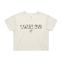 Image 4 of Embroidered Daisies CROP TEE