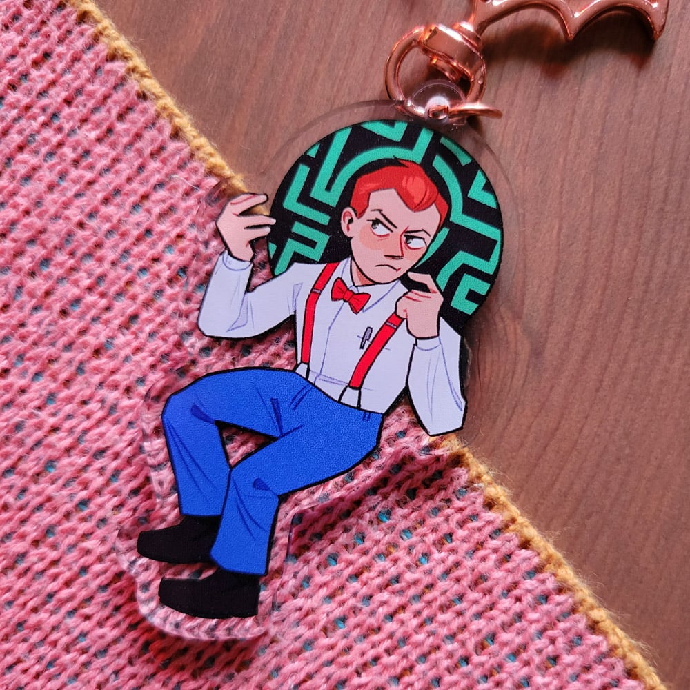 Image of Enigmatic Little Puzzler Acrylic Charm