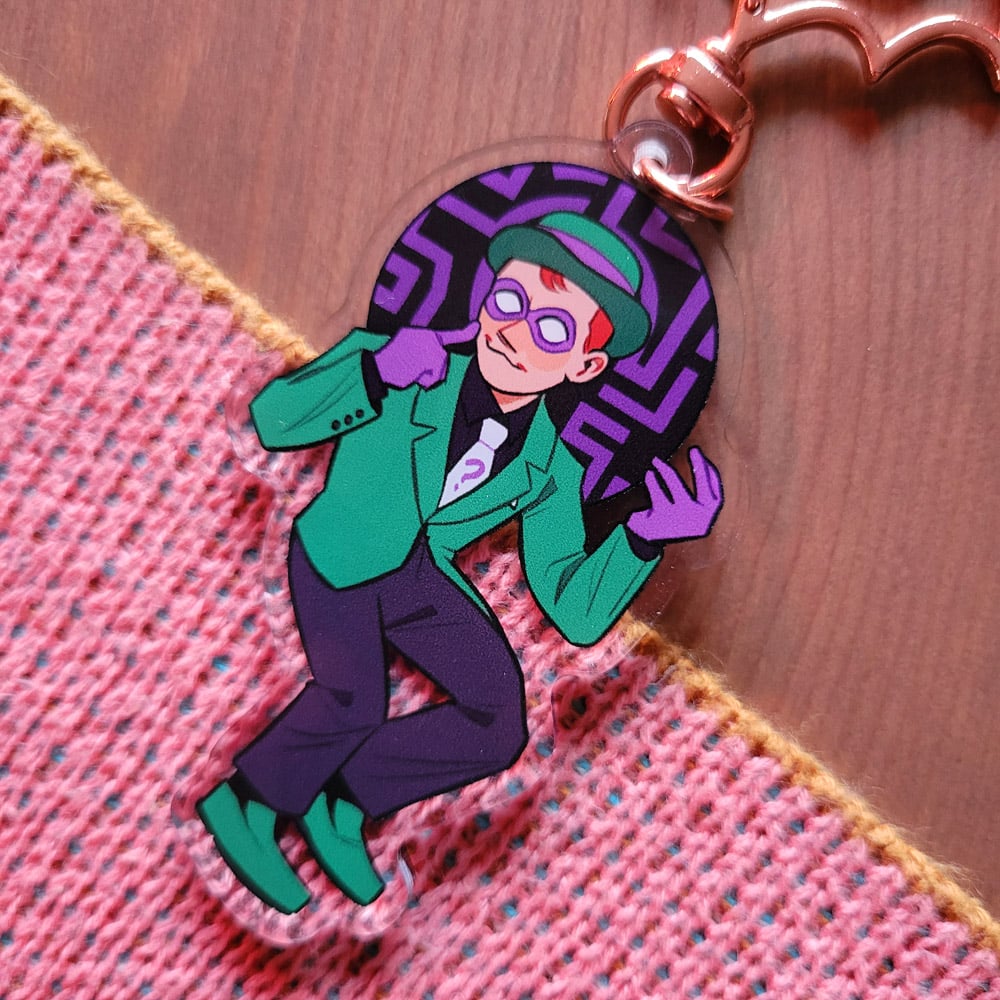 Image of Enigmatic Little Puzzler Acrylic Charm