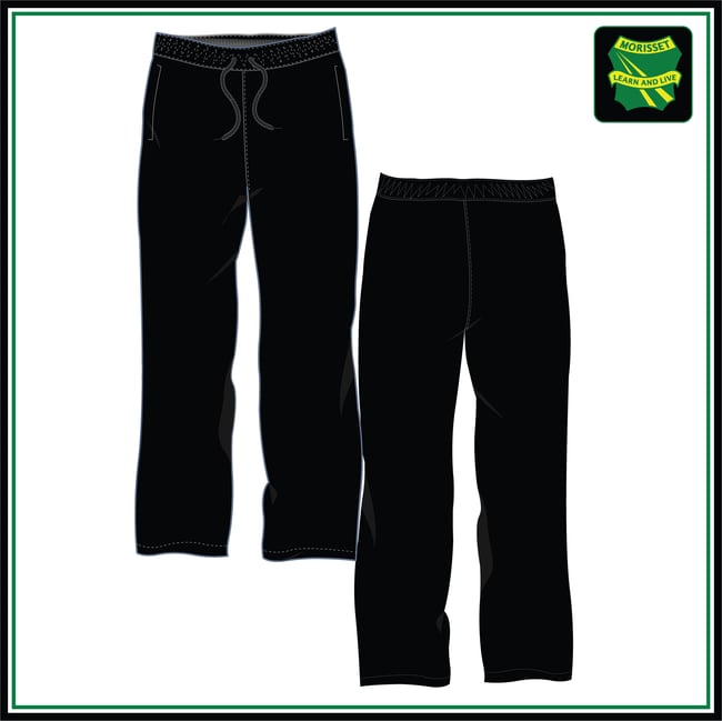 Microfibre Sports Pants - Plain Black $50.80