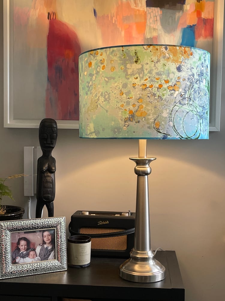 Image of Spotted Graffiti Sea Glass Shade 