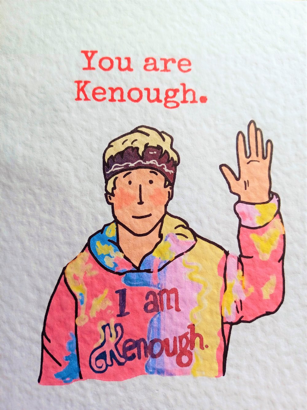 Image of Barbie Movie - You are Kenough greeting card