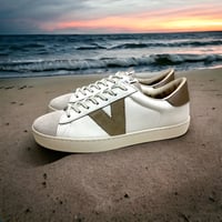 Image 1 of Victoria V logo lo top leather sneaker made in Spain 