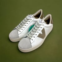 Image 2 of Victoria V logo lo top leather sneaker made in Spain 
