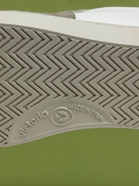 Image 4 of Victoria V logo lo top leather sneaker made in Spain 