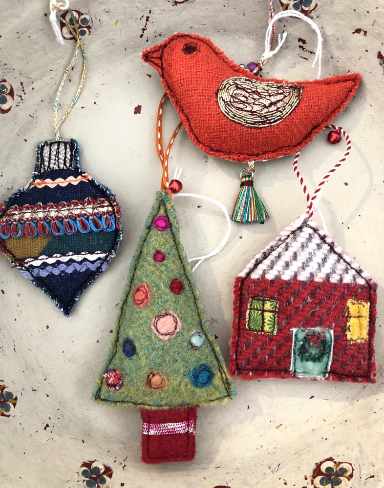 Christmas Free-Machine Embroidery Workshop. Saturday 18th November