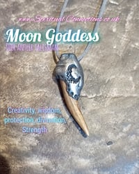 Moon deer antler talisman