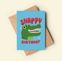 Cute Snappy Croc Birthday Card
