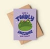 Cute Toadly Awesome Birthday Card
