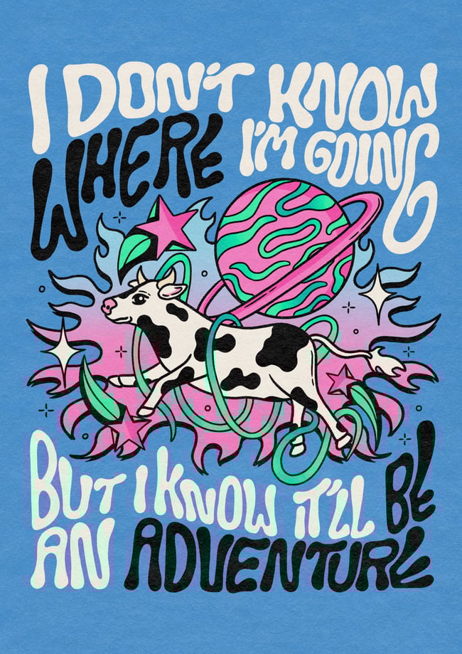 Cosmic cow adventure - PRINT