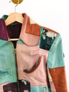 Vintage Gandalf Patchwork Leather Jacket