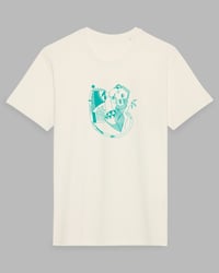 Image 1 of The Kiss: Natural - Teal