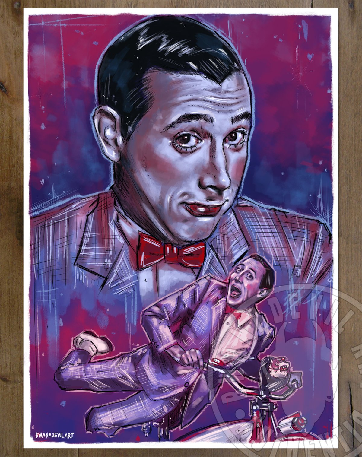 Image of Pee-wee Herman FREE PRINTS!