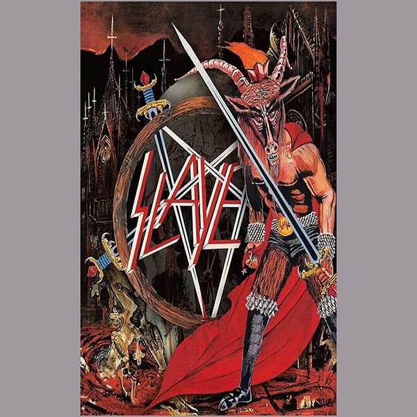 Image of Slayer "  Show No Reign "  Flag / Banner / Tapestry 