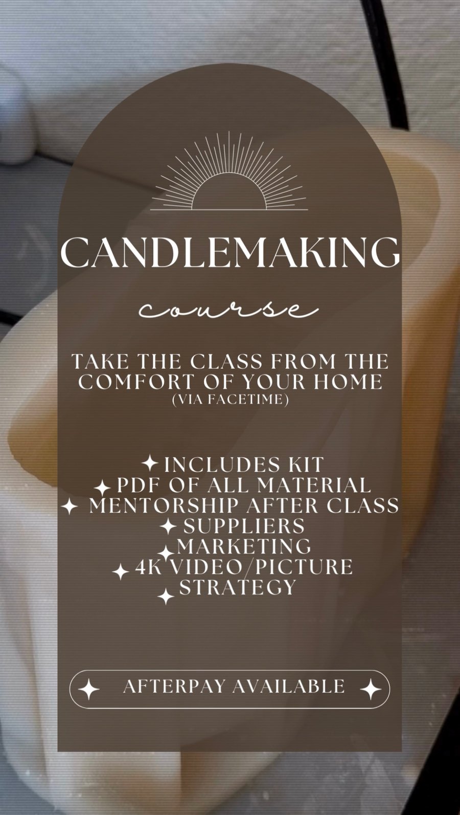 Image of 1:1 Candle Course