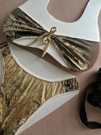 Image 4 of ♲ Gold Leaf Bikini Set - L/XL