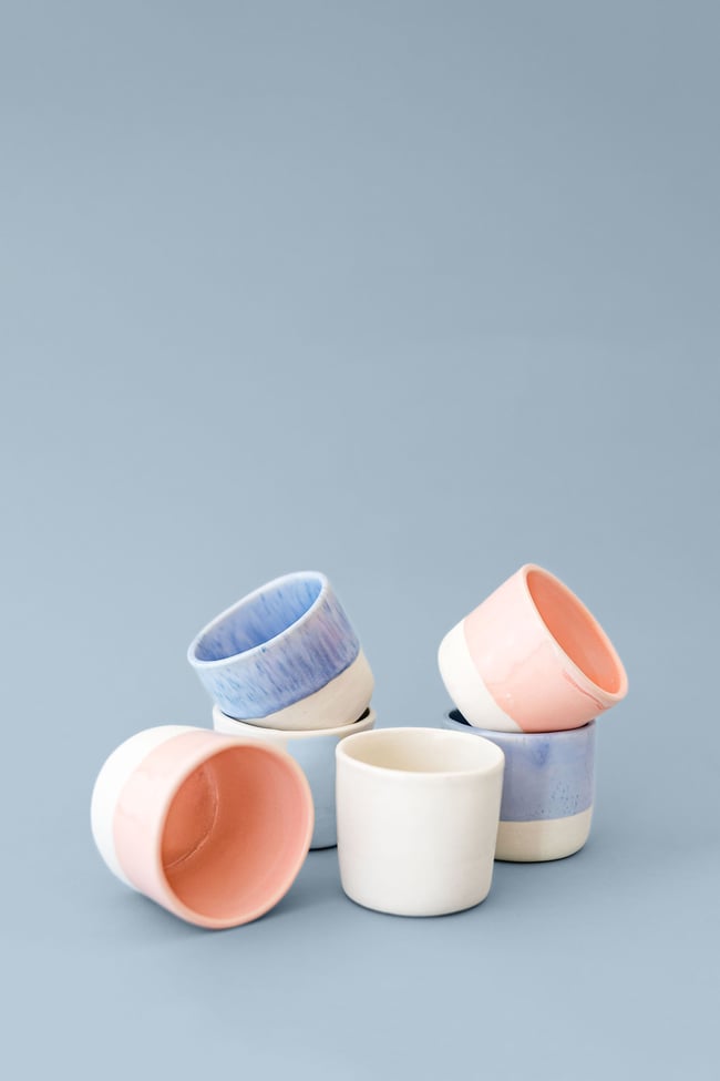 Candy set of espresso cups - 6 pieces