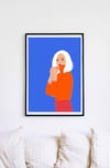 Color block portrait