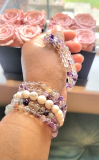 Image 1 of Rainbow Fluorite stretch bracelet 