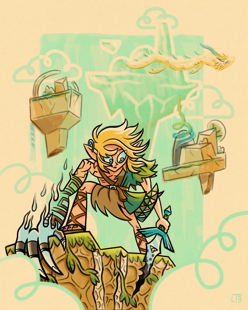 Image of Link and Mario prints, 2 for $30