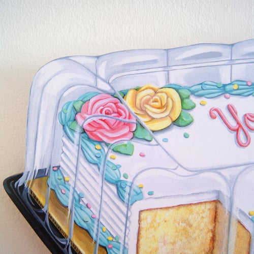 Image of Grocery store sheet cake plaque 