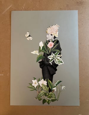 Image of Ms. O. LeeAnn Deerfield - original paper collage