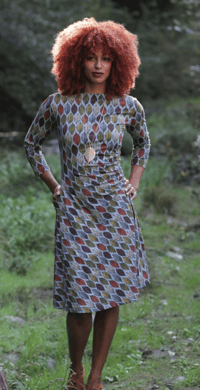 Image 1 of Confident Dress in Hojas Print