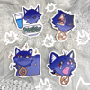 Scara-mew Stickers