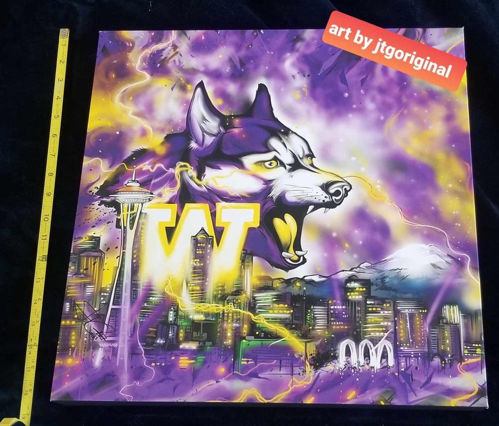 "Go Dawgz Take the Town" 18x18" Gallery Canvas