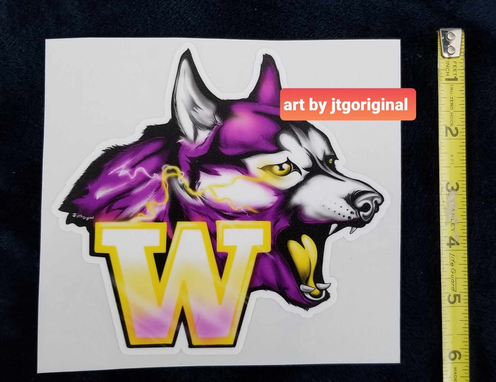 "Go Dawgz" 6" waterproof stickers