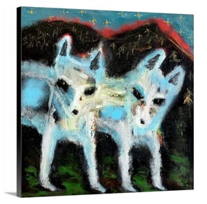Blue Dogs Canvas Print