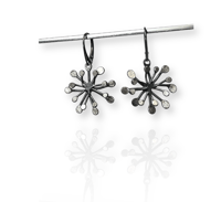 Image 1 of Flower earrings (lever back ear wire) 