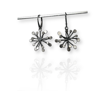 Flower earrings (lever back ear wire) 