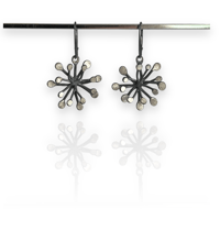 Image 3 of Flower earrings (lever back ear wire) 