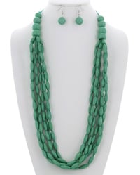 Green DIVA Necklace Set 