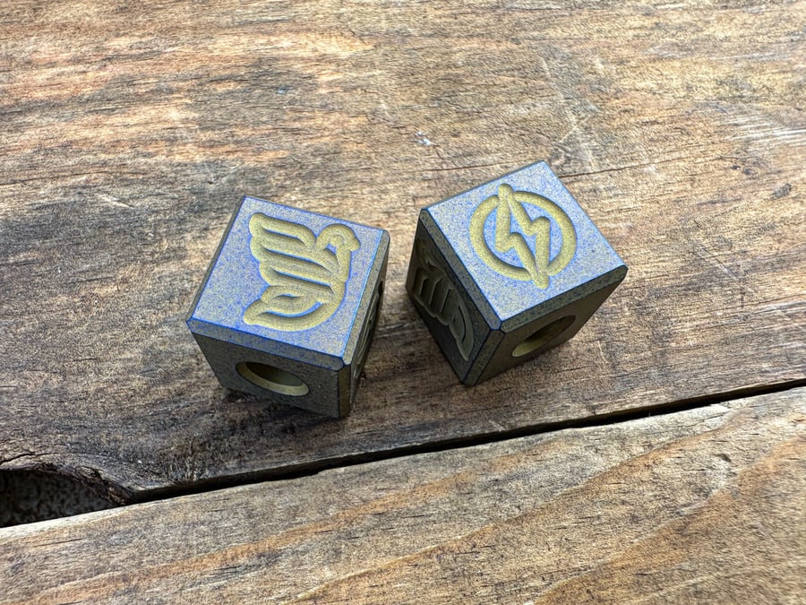 Image of *1 Per Person* Canary Titanium Bolts & Pigeons