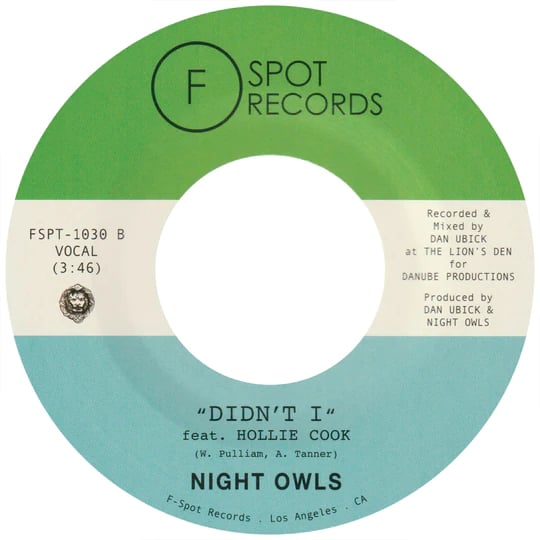 Night Owls - After Laughter (Feat Destani Wolf ) / Didn't I (Feat Hollie Cook)