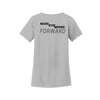 Moving Forward Fitness Ladies Scoop Neck Tee - Never Stop Moving Forward