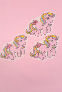 Image 1 of Rainbow Pony Glitter Sticker