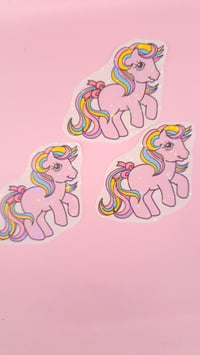 Image 2 of Rainbow Pony Glitter Sticker