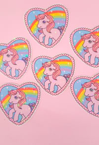 Image 2 of MLP Heart Glitter Sticker