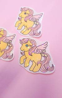 Image 3 of MLP Yellow Pony Glitter Sticker