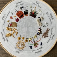 Image 5 of Mon calendrier de l'année : toile à broder au fil des sabbats