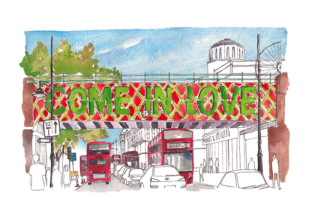 Image of brixton come in love print