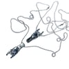 Sign of the Horns necklace in sterling + steel (limited edition)