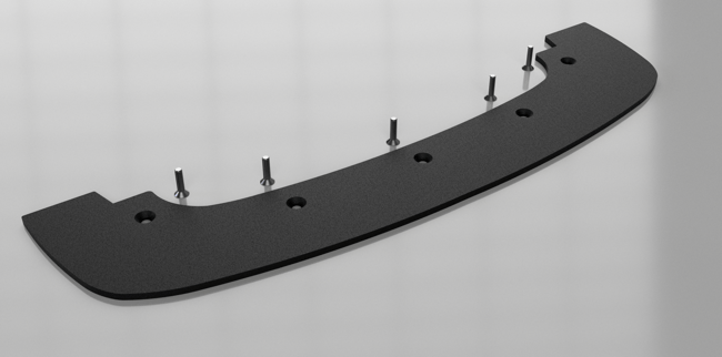 Arrma Infraction 6S ABS Plastic Front Splitter - Better downforce and handling