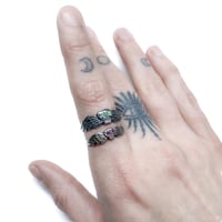 Image 3 of Mini Oculi Mortis ring in sterling silver or gold